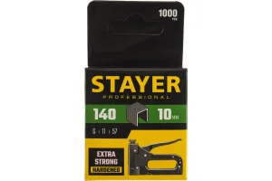 Скобы для степлера 10мм тип 140 G/11/57, калибр 20GA уп-1000шт Stayer Professional 31610-10 *1