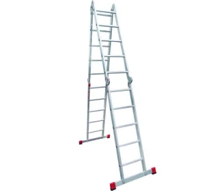 Лестница-трансформер 5 ступеней 4 секции ширина 400мм алюминиевая Новая Высота NV 3320 3320405