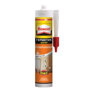 Герметик акриловый универсальный "Момент" морозостойкий белый 420мл 1358681 (Хенкель)