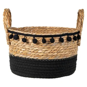 Корзина для хранения с ручками "Колумбия", Д280 Ш280 В170, натуральный, черный UC-245 M