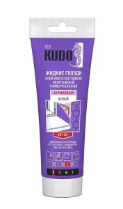 Клей монтажный Жидкие гвозди, белый KBT-301 Kudo