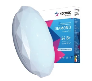 Светильник светодиодный Classic DIAMOND 24Вт 230В 6500К 1560лм 318х57мм настенно-потолочный KCDiam24