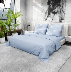 Пододеяльник Этель 200х220см 220ТС цв.голубой, сатин, 100% хлопок 10624054