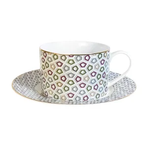 Чайная пара Esprado "Safari" 220мл 15,8см New Bone China SAF022RE303 *1