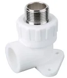 Угольник комбинированный с наружной резьбой и креплением 20х1/2