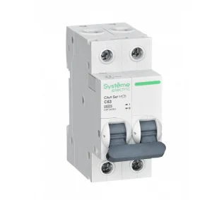 Выключатель автоматический модульный 2п C 63А 4.5кА City9 Set 230В C9F34263 Systeme Electric
