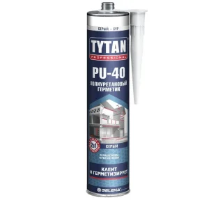 Герметик полиуретановый PU 40 Professional серый RAL 7045 310мл 35742 (Tytan) *12