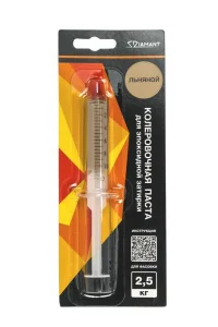 Паста колеровочная для эпоксидной затирки 014 Льняной Диамант 2,5 кг шприц 10 мл *1