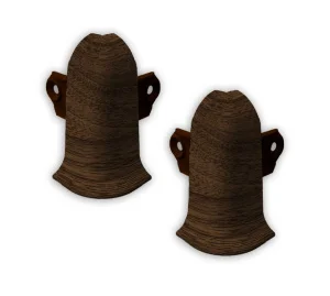 Угол наружный с крепежом 293 Орех темный 55мм Лексида