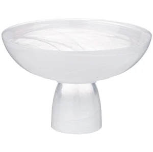 Блюдо На Ножке "Murano" White, 21См