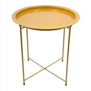 Столик складной металлический 470х470х505мм золотой Org-12 *1