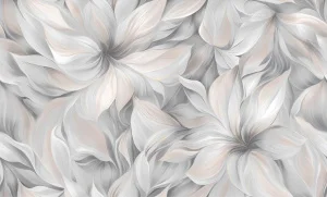 Обои горячего тиснения Artistyle 10,05х1,06м Лилия декор серый 4085-06 *1/6