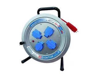 Удлинитель на метал. катушке 4х50м с/зазем. 16А IP44 4кВт КГ 3х2.5 с защ. крышкой АРКТИК 2590 (Domtok) *1