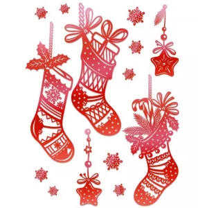 Наклейка Декоретто Красные носочки NO 1005