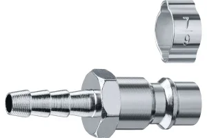 Набор ЗУБР Профессионал штуцер "елочка", 6 мм - рапид штуцер, переходник с обжимным хомутом 64918-06