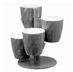 Кашпо для цветов RUBY Кватро КШ-9761 Серый жемчуг 1л d250мм