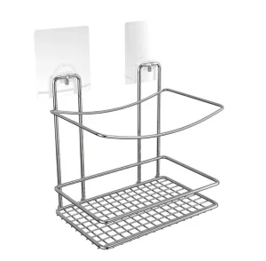 Полка прямоугольная 1-яр высокая Lite металл решетка, силиконовое крепление Kleber KLE-LT033