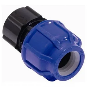 Муфта ПНД компр. соединительная c внутренней резьбой 25х3/4" (150/30)