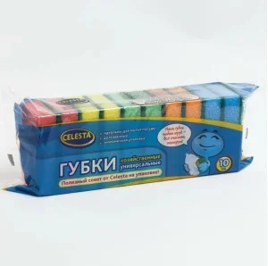 Губки д/посуды CELESTA 10шт НД