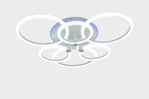 Светильник светодиодный MS 1102/6+1 Эн 130W Белый 3000-6000K диммируемый с ПДУ Ø650 H135