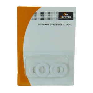 Прокладка фторопласт 1/2" (упак. 4 шт) в блистере