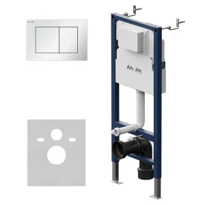 Инсталляция для подвесного унитаза с клавишей PrimeFit S, бел глянц (квадрат, механика) I012709.0201