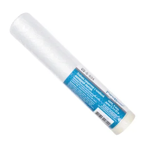 Пленка защитная с клейкой малярной лентой прозрачная HDPE рулон 2,4х25м толщина 8мкм 09-0-024