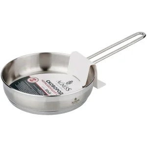 Сковорода Agness Professional 20*5 См,1,6 Л Высококачественная Нерж Сталь 18/10 Индукционное Дно