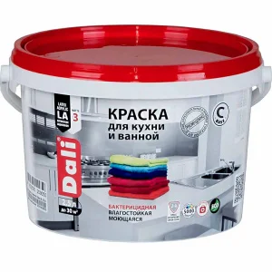 Краска ВД для кухни и ванной база С 2,5л ДАЛИ