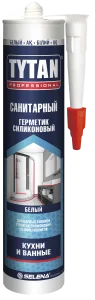 Герметик силиконовый санитарный Professional белый 280мл 17438/71552/17974 (Tytan)