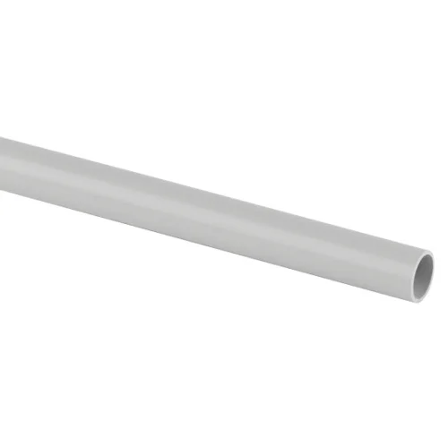 Труба гладкая ПВХ d50мм жест. (2м) серая TRUB-50-2-PVC Б0037550 (Эра)  1