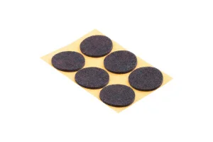 Пункт фетровый самокл. D30мм тёмный (6 шт) - пакет Tech-Krep 109161 *1