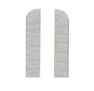 Заглушки для плинтуса (левая/правая) Комфорт Классик Софт 80мм 063 Дуб винтажный (1пара/блистер)