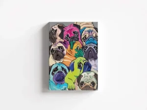 Картина "Мопсы" 40х50см kt45-13420 *1