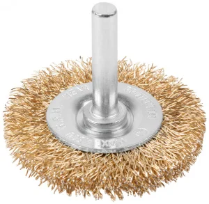 Щетка для дрели 0,3х50мм латун. витая проволока, плоская, блистер Cutop Profi 82-914 *1