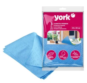 Салфетка сверхвлаговпитывающая Премиум York 3шт 35х50см Y020300 *1