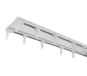 Карниз алюминиевый D-6 Премиум (A) 2-х рядный, 3,0м, Черный