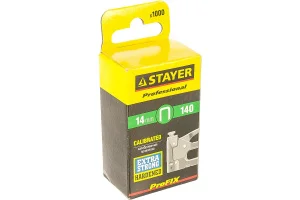 Скобы для степлера 14мм тип 140 G/11/57, калибр 20GA уп-1000шт Stayer Professional 31610-14 *1