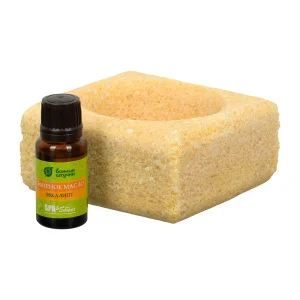 Ароманабор (соляной испаритель 700 г, масло эфирное Эвкалипт 15 мл), для бани и сауны "Банные Штучки