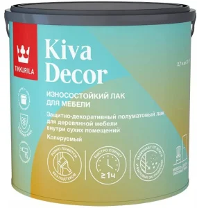 Лак акрилатный KIVA DECOR EP п/мат 0,9л