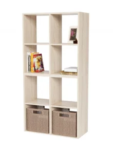 Стеллаж 8 секции 1392х700х294мм сонома (Герда) *1