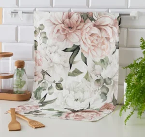 Полотенце кухонное Этель Пионы 40х73см 100% хлопок саржа 190г/м2 5376623