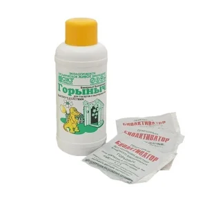 Биосостав для туалетов Дачных и выгребных ям Горыныч 500 мл+3х30 г жидкость+порошок (Уфа) П3752 *1