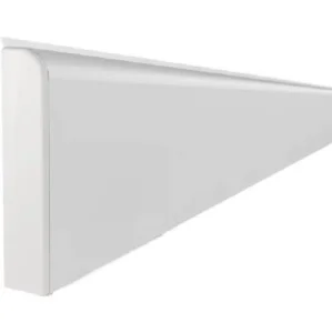 Плинтус напольный Комфорт Классик Софт 001 Белый 80х2200мм