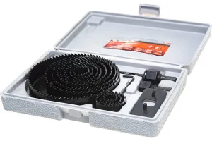 Набор кольцевых пил по дереву, 19-127 мм, 12 предм.// Matrix