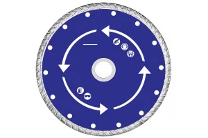 Диск алмазный отрезной турбо 180х2,2х7,0х22,2мм сухая и влажная резка по бетону Mos 37219М *1