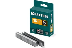 Скобы для степлера кабельные тип 36L 14мм калибр 20GA уп-1000шт Kraftool 31636-14 *1