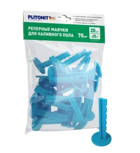 Маяки реперные для наливного пола  до 70 мм Н010980 (упак 20шт) PLITONIT *1/24