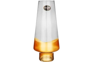 Ваза "MODERN GALA" SMOKY/GOLD 30см 380-907 *1