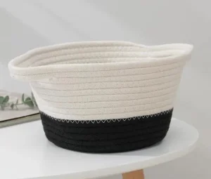 Корзина для хранения плетеная 30х20х13,5 см "Рита" цвет черный 6894879